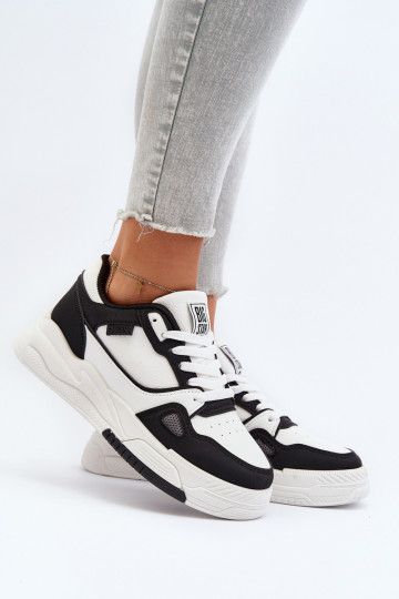 Sieviešu Sneakers modeļa apavi Big Star NN274669 Baltas-melnas krāsas 2