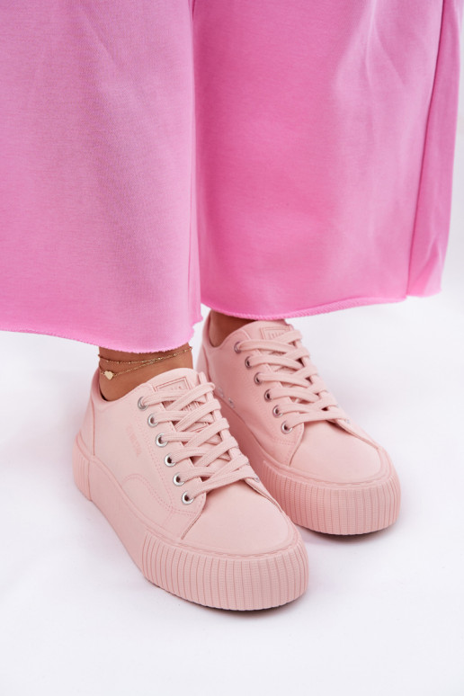 Auduma sieviešu puszābaki Big Star RR274404 Rozā krāsas