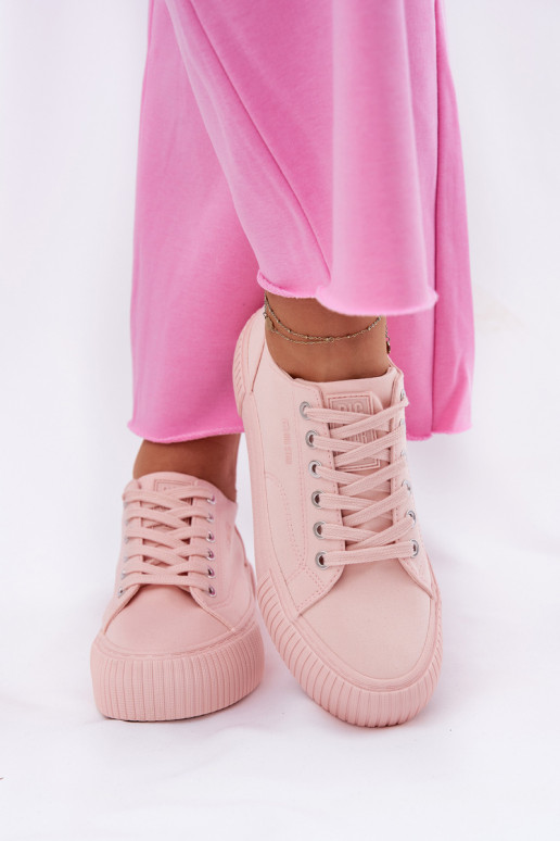 Auduma sieviešu puszābaki Big Star RR274404 Rozā krāsas