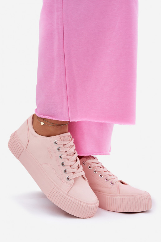 Auduma sieviešu puszābaki Big Star RR274404 Rozā krāsas