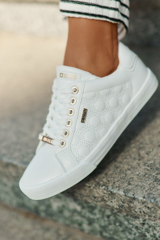 sieviešu puszābaki no eko ādas Big Star RR274322 baltas krāsas