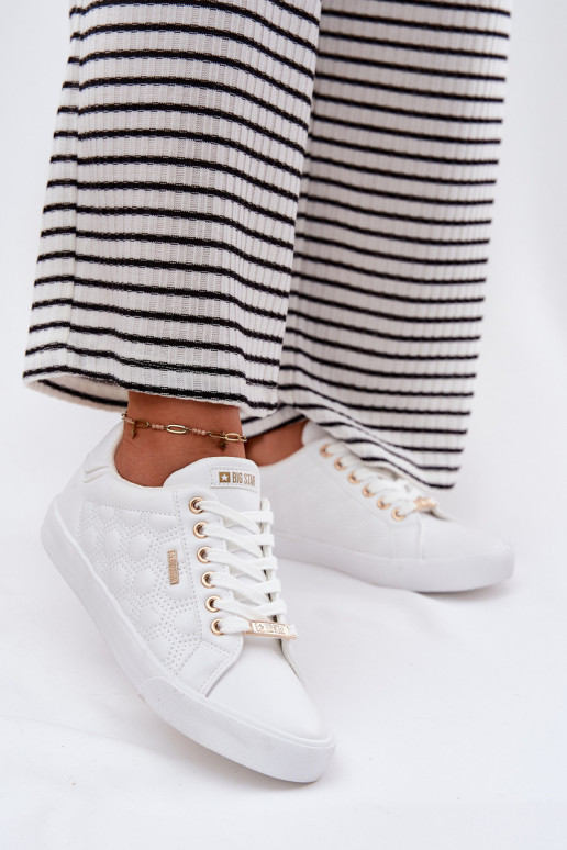 sieviešu puszābaki no eko ādas Big Star RR274322 baltas krāsas