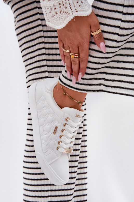 sieviešu puszābaki no eko ādas Big Star RR274322 baltas krāsas