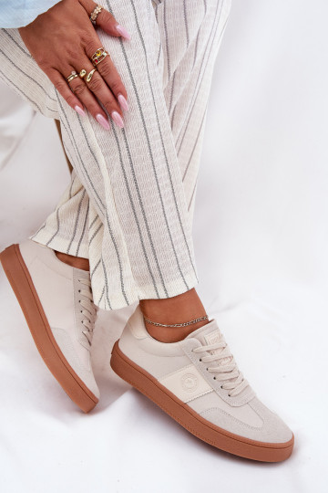 Sneakers modeļa apavi Sieviešu Big Star RR274806 smilšu krāsas 2