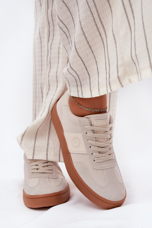 Sneakers modeļa apavi Sieviešu Big Star RR274806 smilšu krāsas