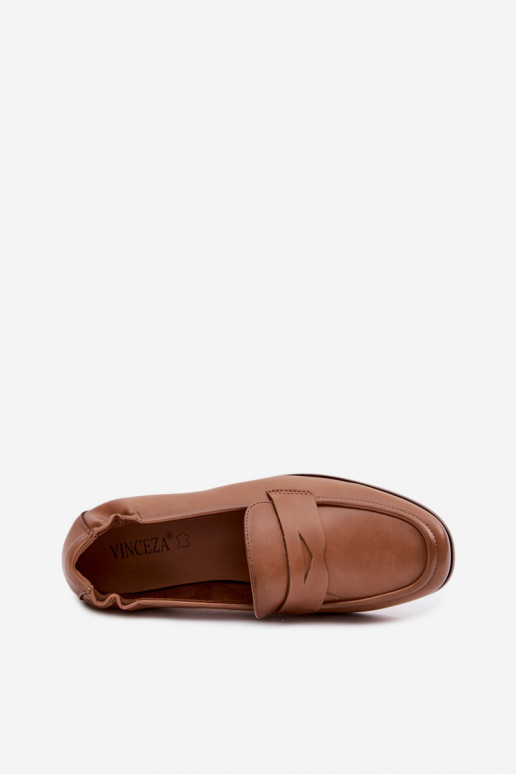 MokasīniIeslēgtsturalnej Skóry Vinceza 18121 brūnas krāsas
