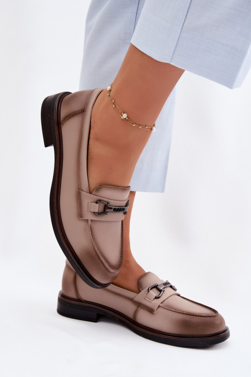 Āda sieviešu mokasīni Vinceza 39983 smilšu krāsas