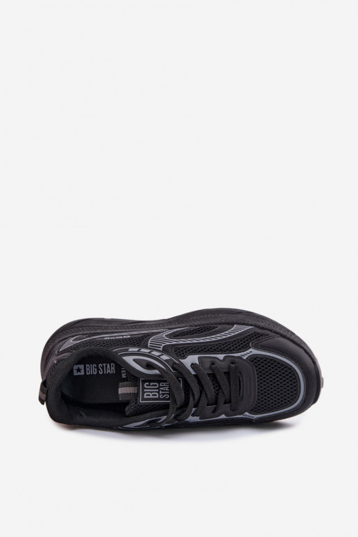 sporta apavi Sneakers modeļa apavi Sieviešu Big Star TT274327 HI-POLY SYSTEM melnas krāsas