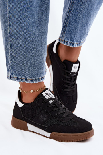 Sneakers modeļa apavi Sieviešu Big Star TT274909 melnas krāsas