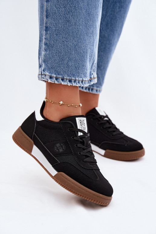 Sneakers modeļa apavi Sieviešu Big Star TT274909 melnas krāsas