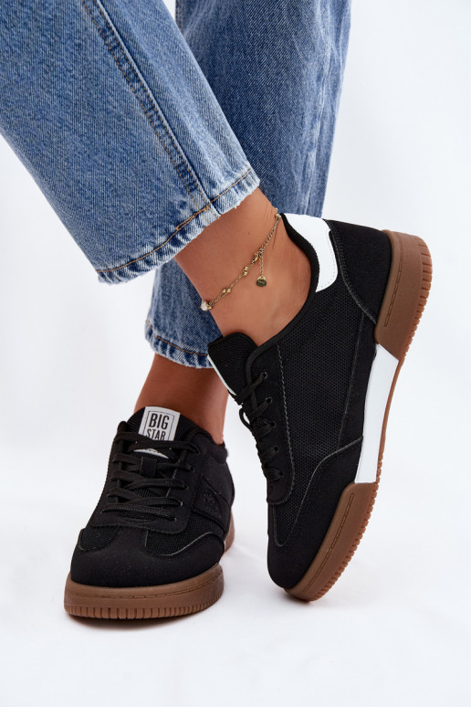 Sneakers modeļa apavi Sieviešu Big Star TT274909 melnas krāsas