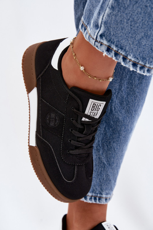 Sneakers modeļa apavi Sieviešu Big Star TT274909 melnas krāsas