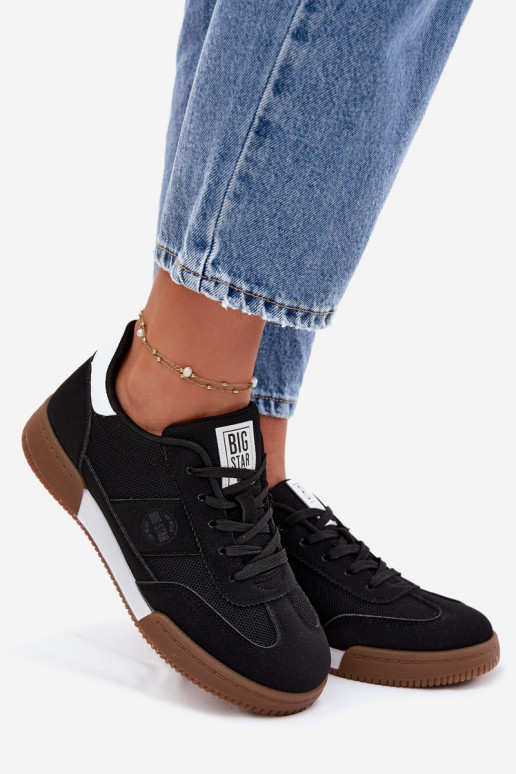 Sneakers modeļa apavi Sieviešu Big Star TT274909 melnas krāsas