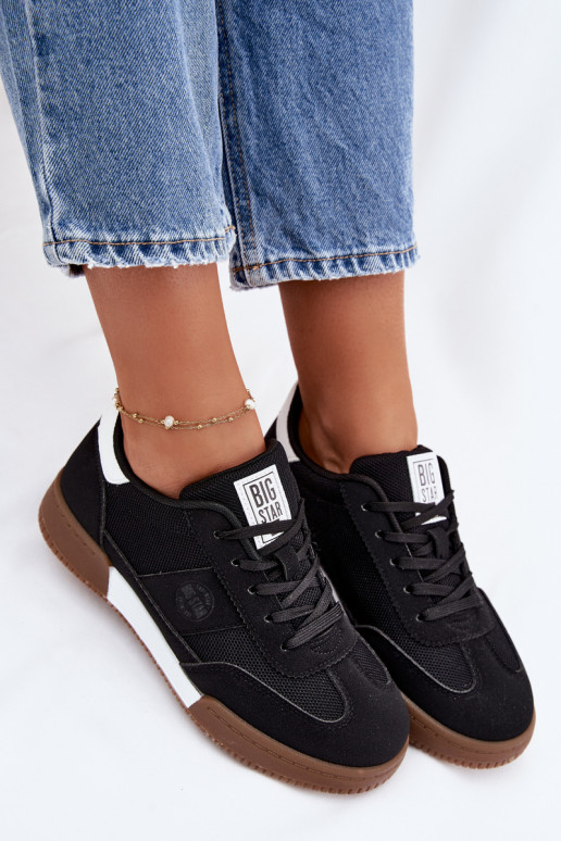 Sneakers modeļa apavi Sieviešu Big Star TT274909 melnas krāsas