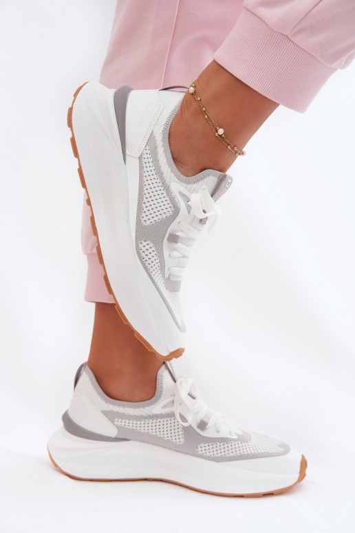 sporta apavi Sieviešu Big Star TT274570 HI-POLY SYSTEM baltas krāsas