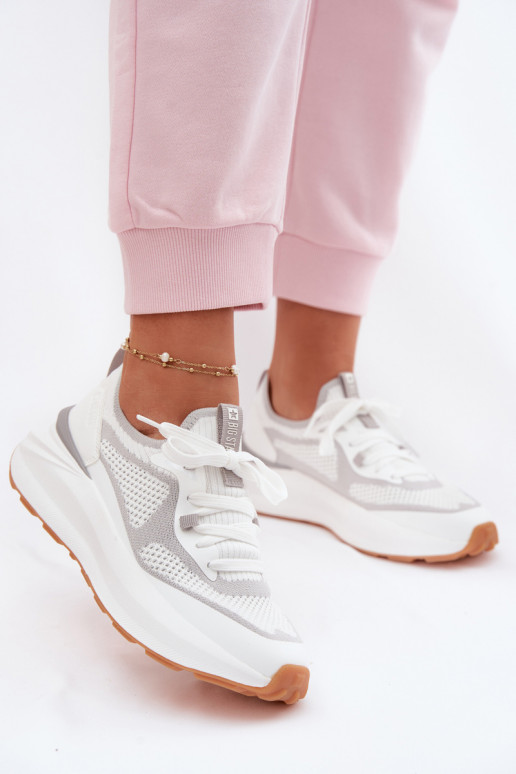 sporta apavi Sieviešu Big Star TT274570 HI-POLY SYSTEM baltas krāsas