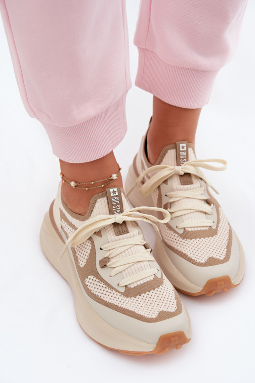 sporta apavi Sieviešu Big Star TT274571 HI-POLY SYSTEM smilšu krāsas