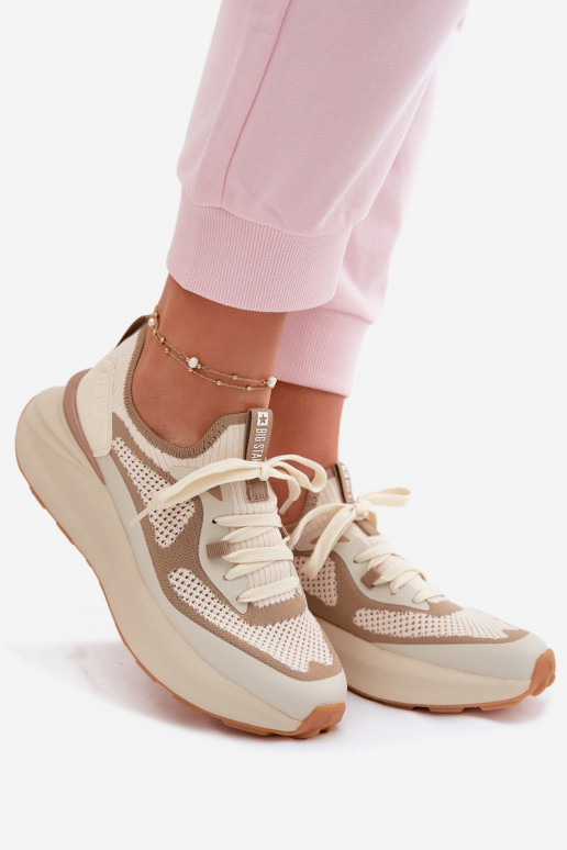 sporta apavi Sieviešu Big Star TT274571 HI-POLY SYSTEM smilšu krāsas