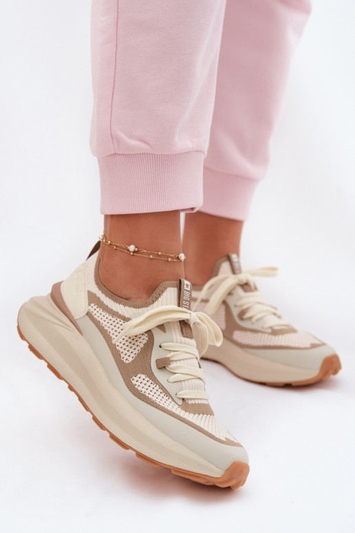 sporta apavi Sieviešu Big Star TT274571 HI-POLY SYSTEM smilšu krāsas