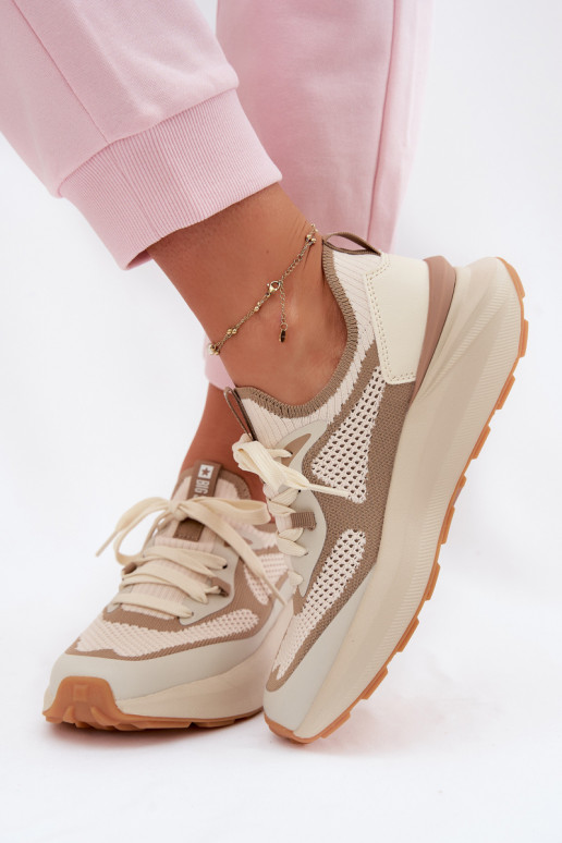 sporta apavi Sieviešu Big Star TT274571 HI-POLY SYSTEM smilšu krāsas