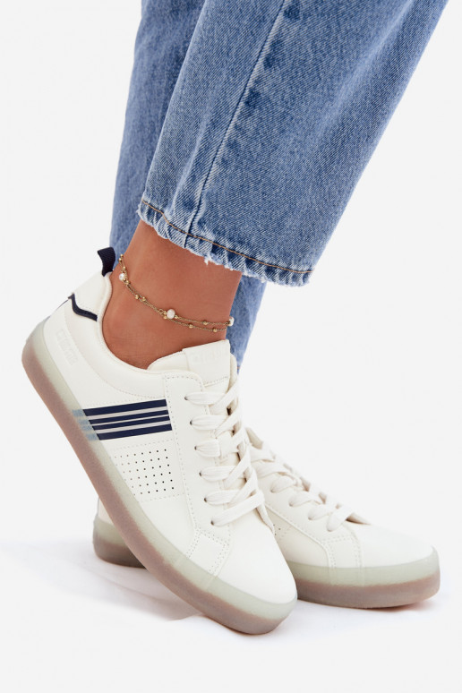 Eko Āda Sneakers modeļa apavi Sieviešu Big Star TT274306 baltas krāsas