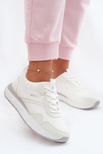Sneakers modeļa apavi Sieviešu ar platformu Big Star TT274279 baltas krāsas
