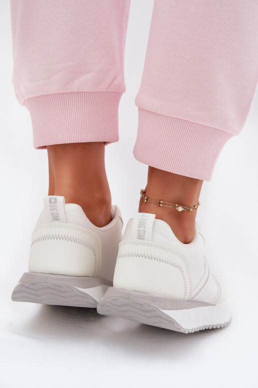 Sneakers modeļa apavi Sieviešu ar platformu Big Star TT274279 baltas krāsas