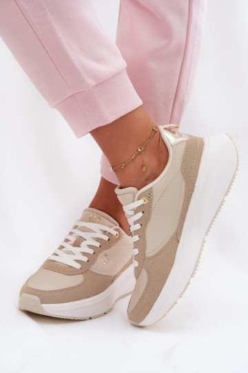 Sneakers modeļa apavi Sieviešu ar platformu GAP PENELOPE GPIN6155300049 smilšu krāsas 2