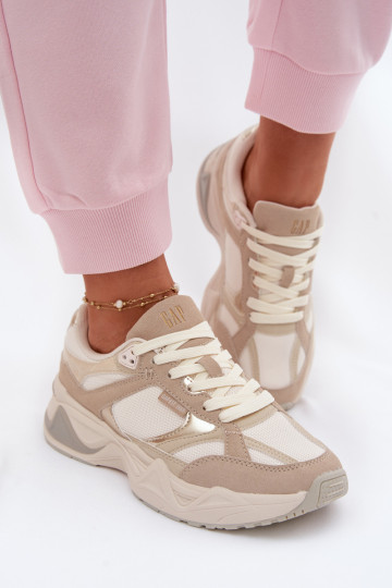 Sneakers modeļa apavi Sieviešu ar platformu GAP MARATHON GPIN6154923895 smilšu krāsas