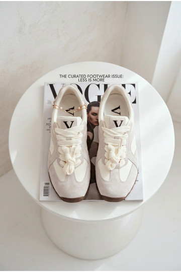 zamšādas Sneakers modeļa apavi Sieviešu Vinceza 86427 Pelēkas krāsas