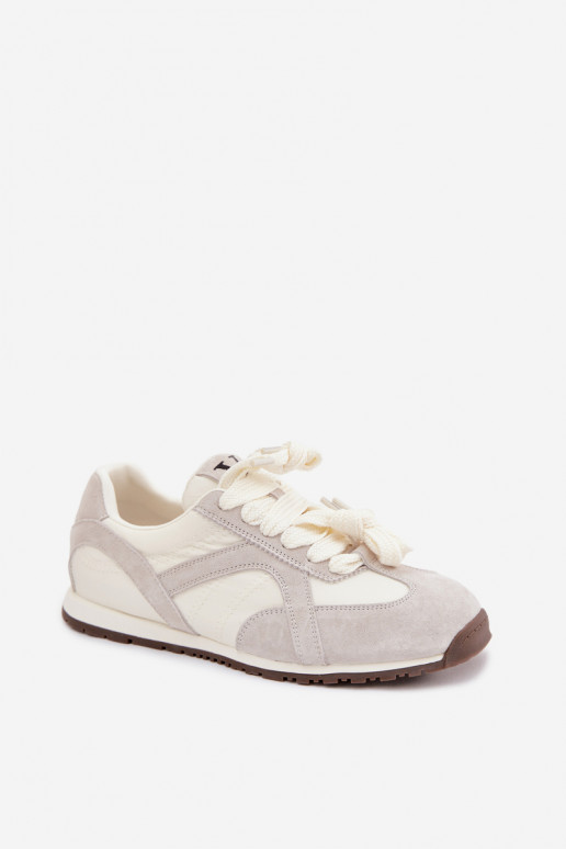 zamšādas Sneakers modeļa apavi Sieviešu Vinceza 86427 Pelēkas krāsas