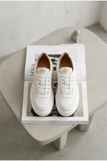 Āda Sneakers modeļa apavi Sieviešu ar platformu Vinceza 39976 baltas krāsas 2