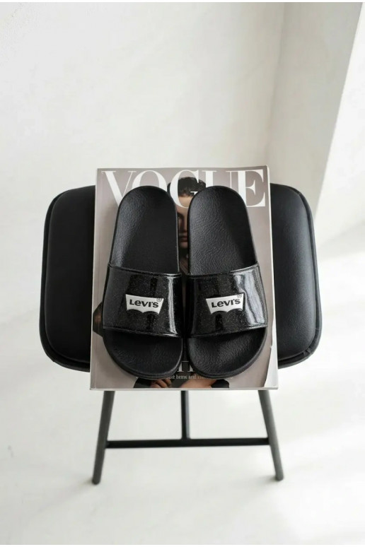 Čības Jaunatne LEVI'S VPOL0251S-2693 melnas krāsas ar mirdzumu