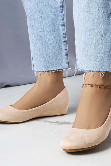 Smilšu krāsas balerīnu...