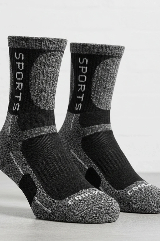 Tumši pelēkas silti sieviešu zeķes Siera