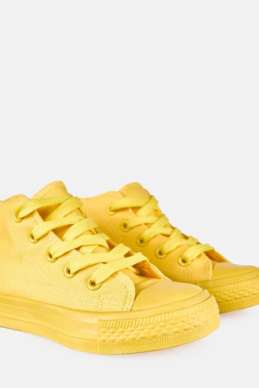 Dzelteni bērnu sporta apavi augsti Laly