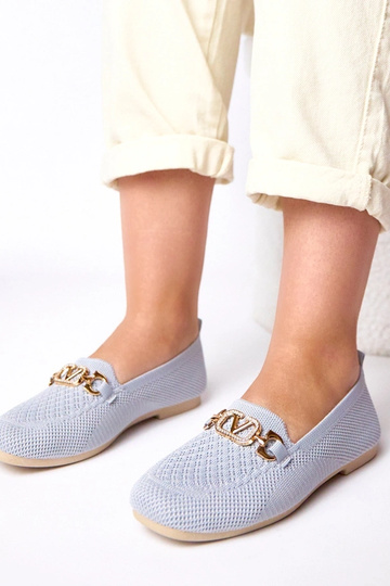 Pelēkie tekstila mokasīni... 2