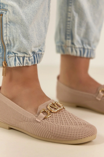 Rožainie tekstila mokasīni... 2