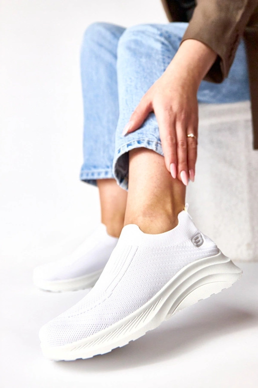 Baltie tekstila sporta apavi bez...