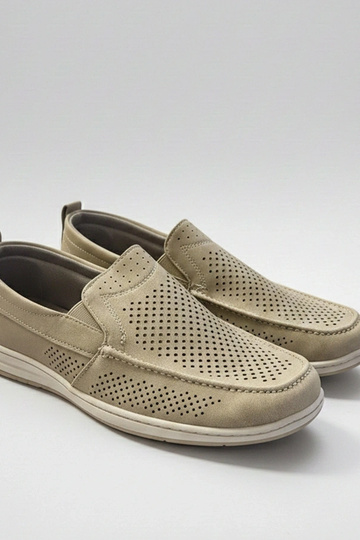 Smilšu krāsas perforētie...