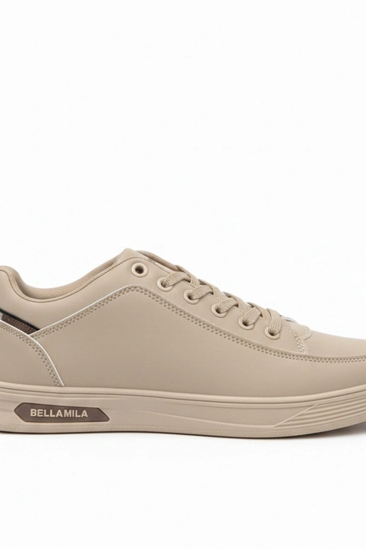 Smilšu krāsas vīriešu sporta apavi ar...