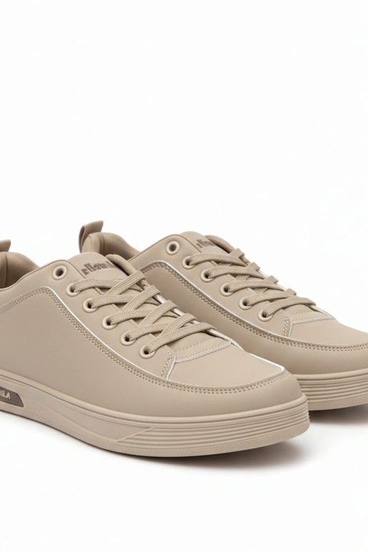 Smilšu krāsas vīriešu sporta apavi ar...