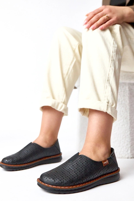 Melni caurspīdīgi puszābaki Rosa