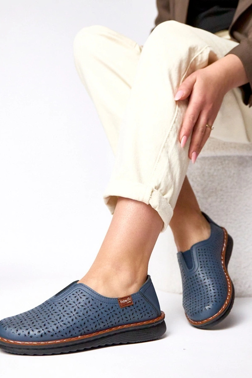 Tumši zili caurspīdīgi puszābaki Rosa