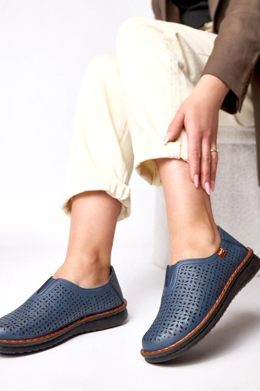 Tumši zili caurspīdīgi puszābaki Rosa