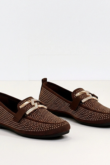 Šokolādes krāsas mokasīni,...