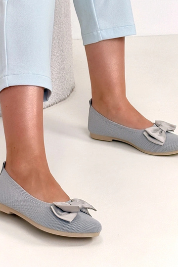 Pelēki auduma balerīnas ar... 2