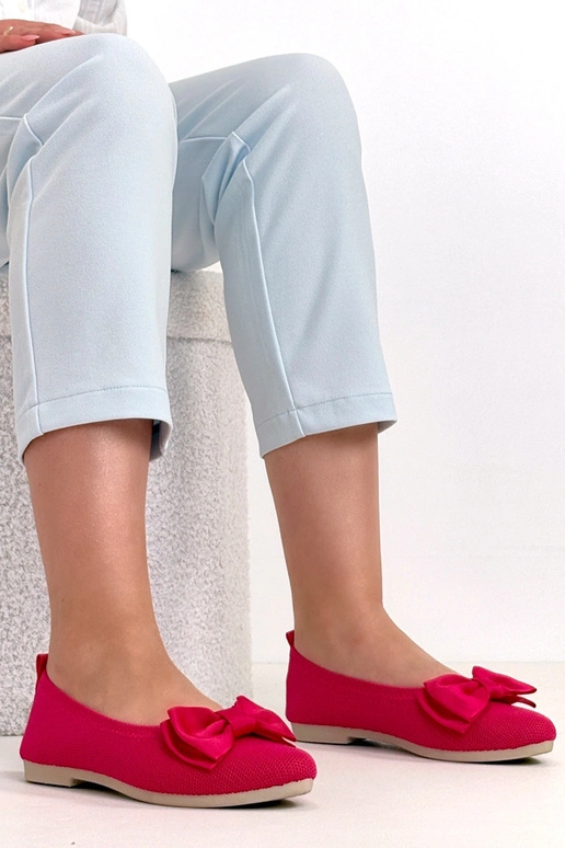 Rozā auduma balerīnas ar lentīti Paisley