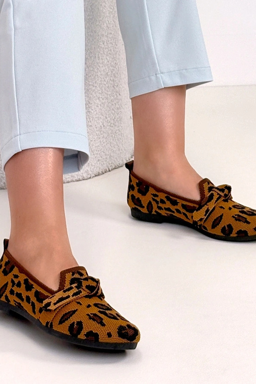 Lauva rakstu auduma balerīnas ar...