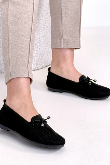 Melni auduma mokasīni ar... 2